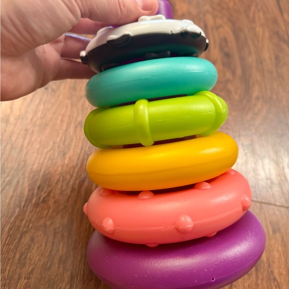 Infantino Colorful Stacking Rings - Picture 2 of 2